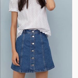 A-Line Denim Skirt